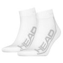 Head Tennis Stripe Quarter Socks 2P White